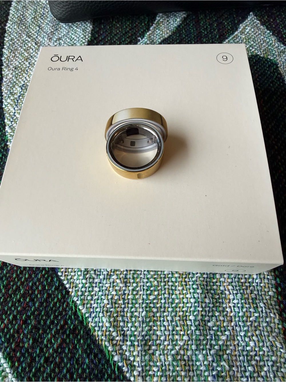 Oura Gold and Silver Smart Ring (Size 9)